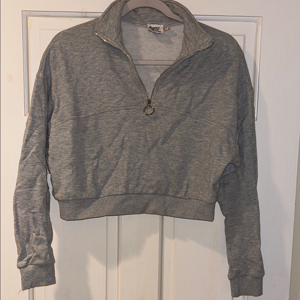 Princess Polly Light Gray Top